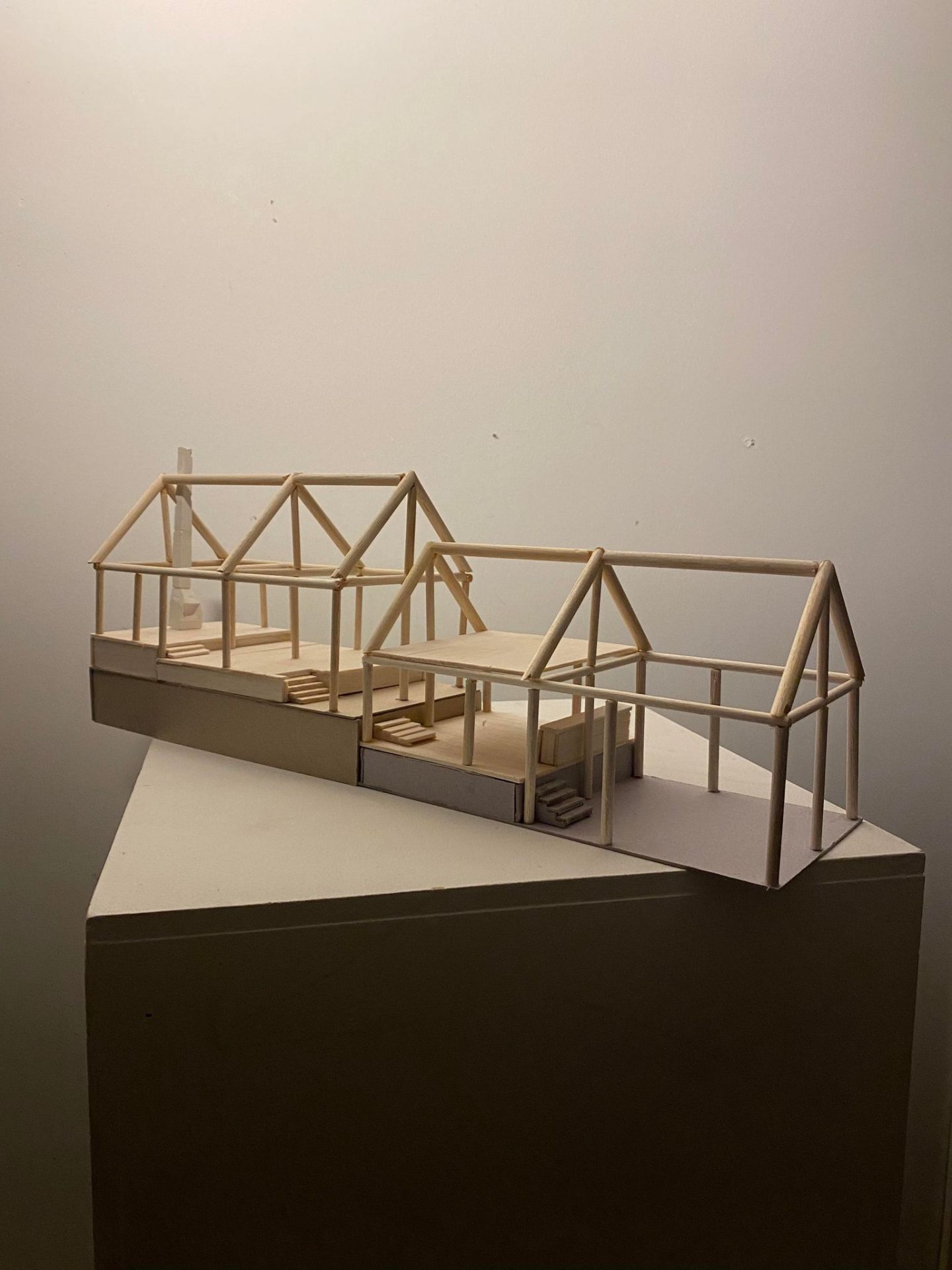 Grönby — Physical study model of timber frame structure