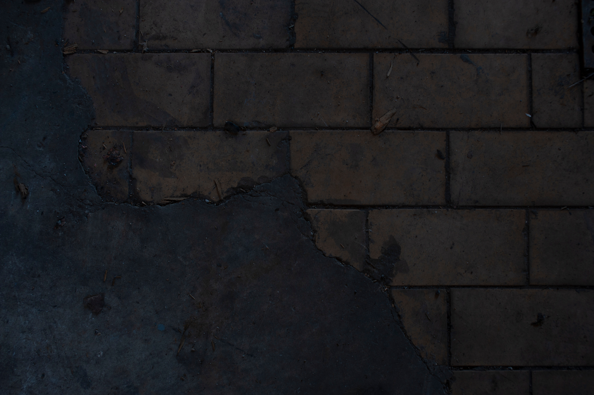 Brick floor texture detail