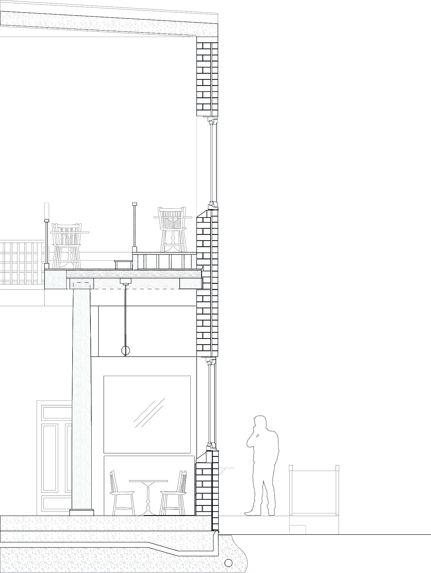 Ångcentralen material section detail