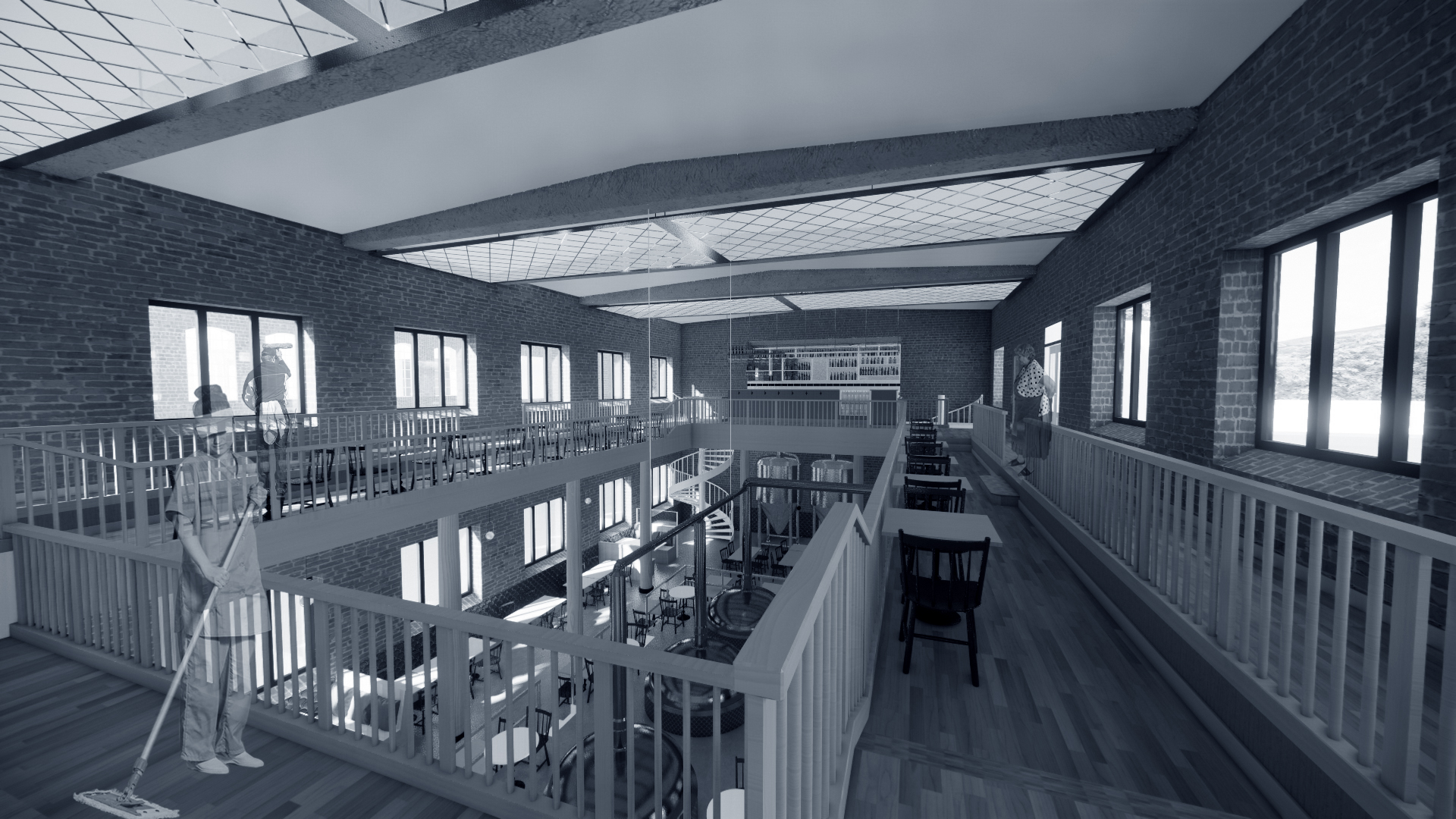 Ångcentralen Storasalen interior view 1