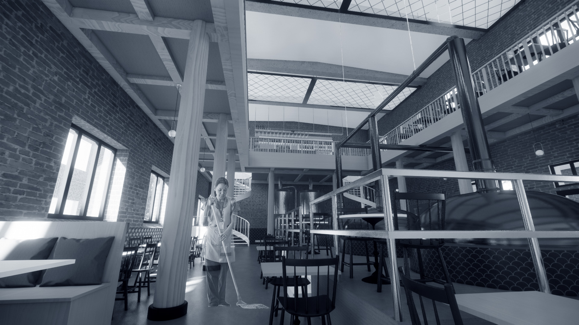 Ångcentralen Storasalen interior view 2